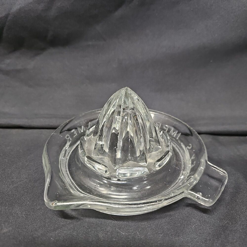 Easley's Improved Reamer 1900s Glass Citrus Reamer Vintage